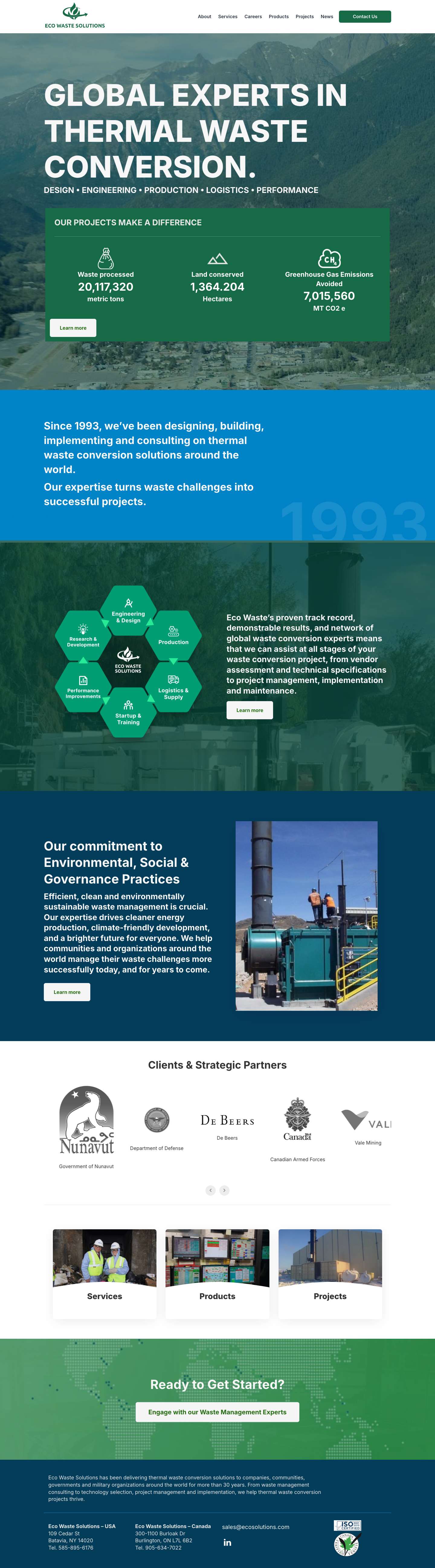 Home - Eco Waste Solutions - Full Screenshot