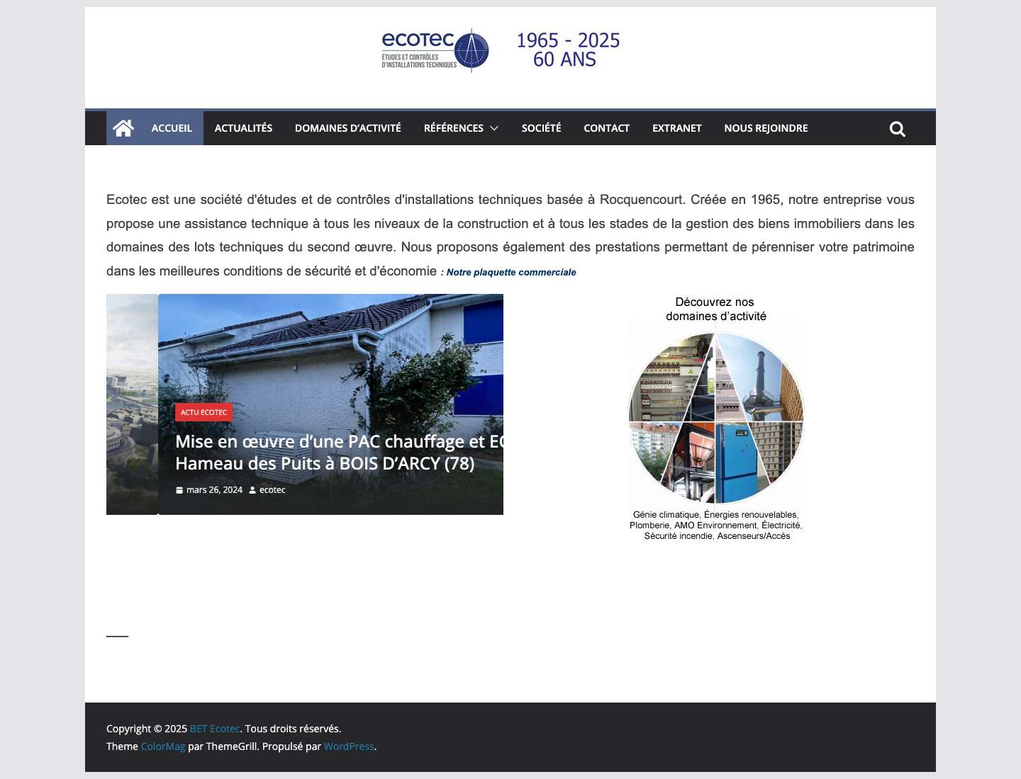 BET Ecotec – Bureau d'études - Full Screenshot