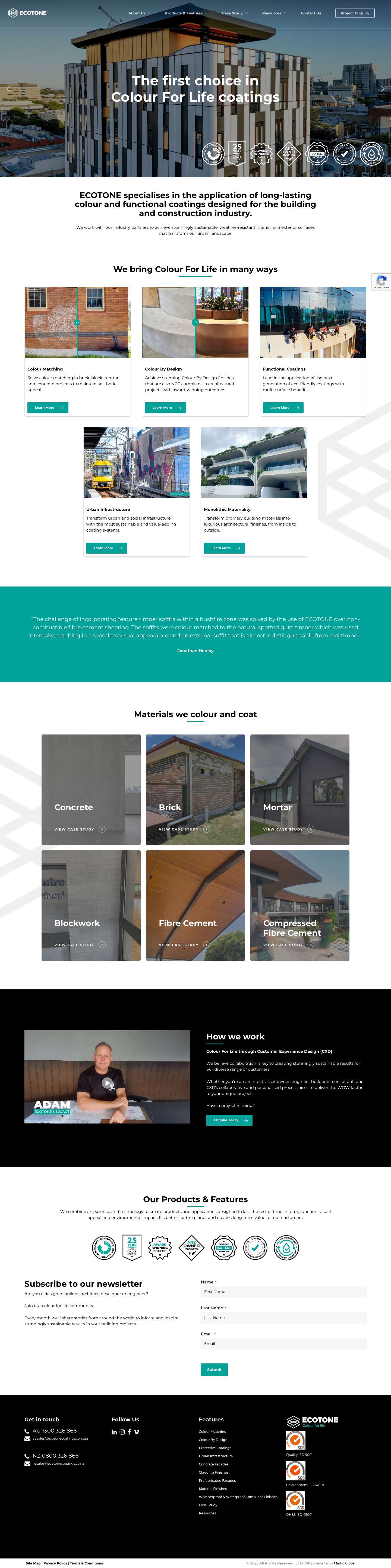 Eco-Friendly Coatings for Modern Architecture - Full Screenshot