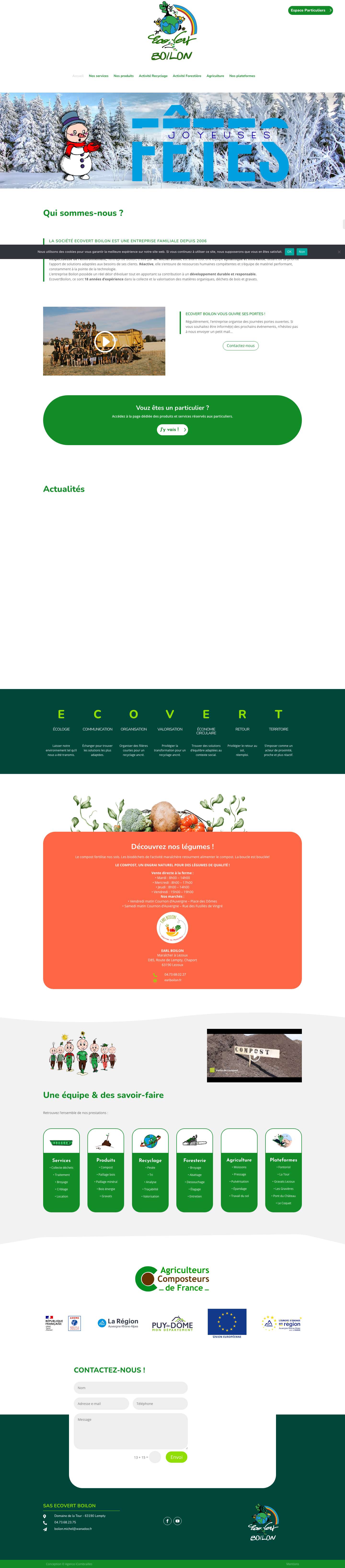 Ecovert Boilon | Ensemble pour l'environnement - Full Screenshot