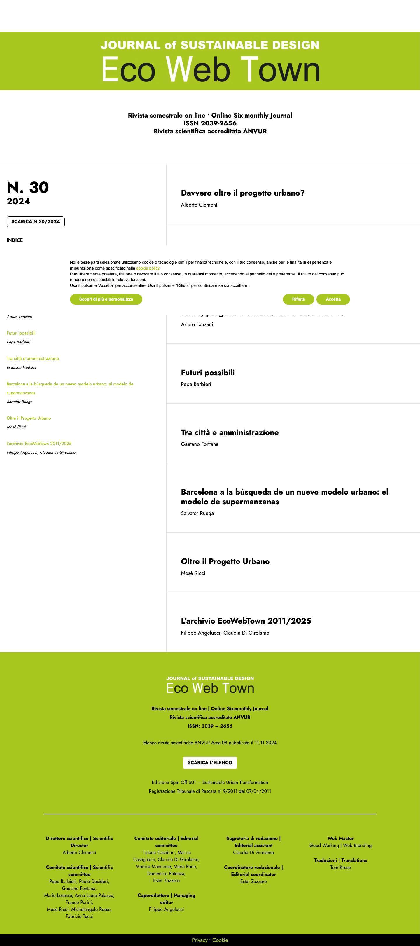 EcoWebTown | N. 30/2025 - Full Screenshot