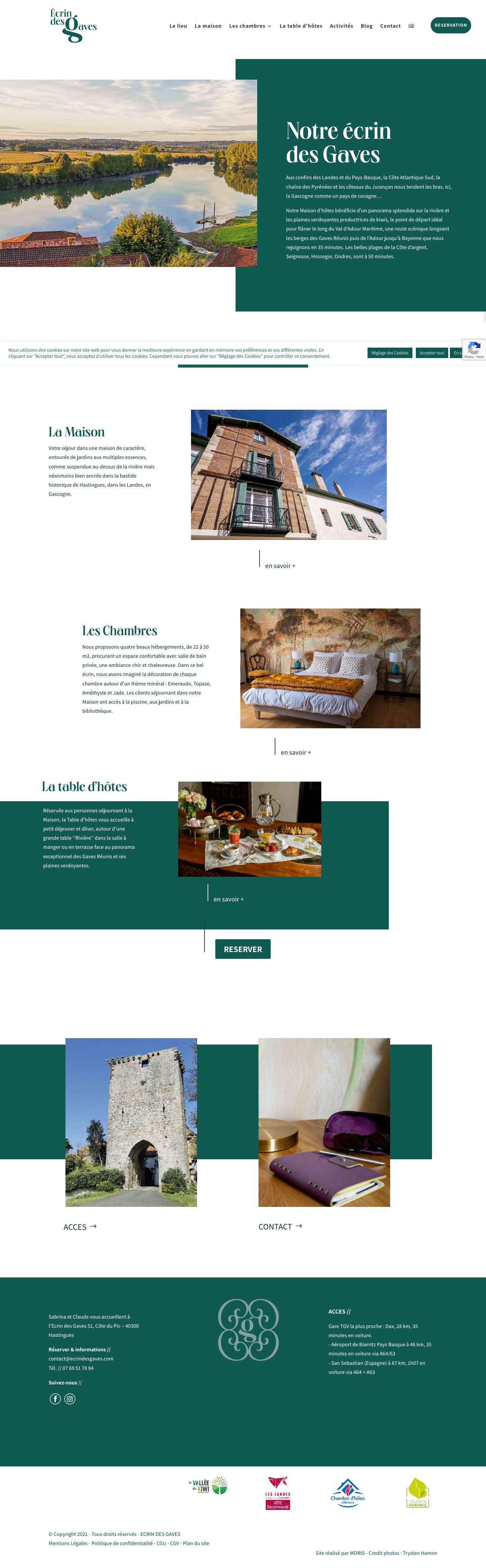 Maison d’Hôtes de caractère avec vue splendide sur la Rivière - Full Screenshot