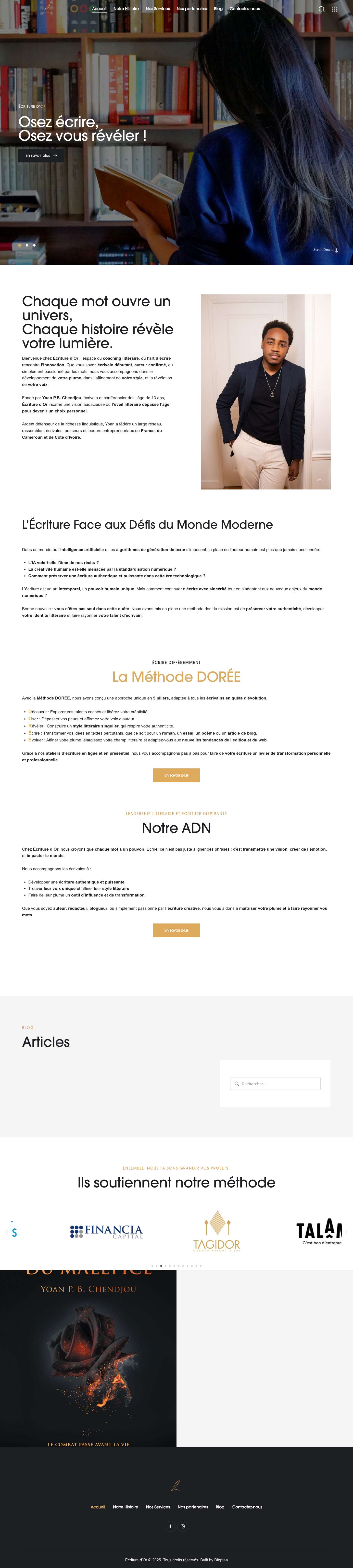 Osez écrire, osez vous révéler ! - Écriture d’Or - Full Screenshot