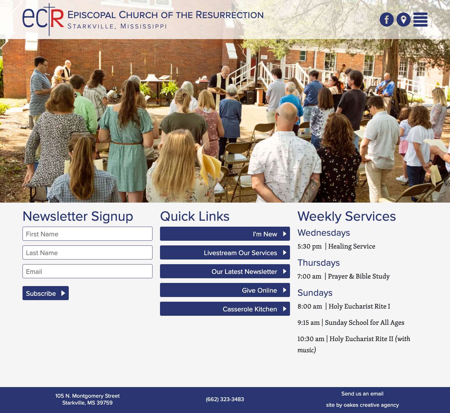 Episcopal Church of the Resurrection – Starkville, Mississippi - Full Screenshot