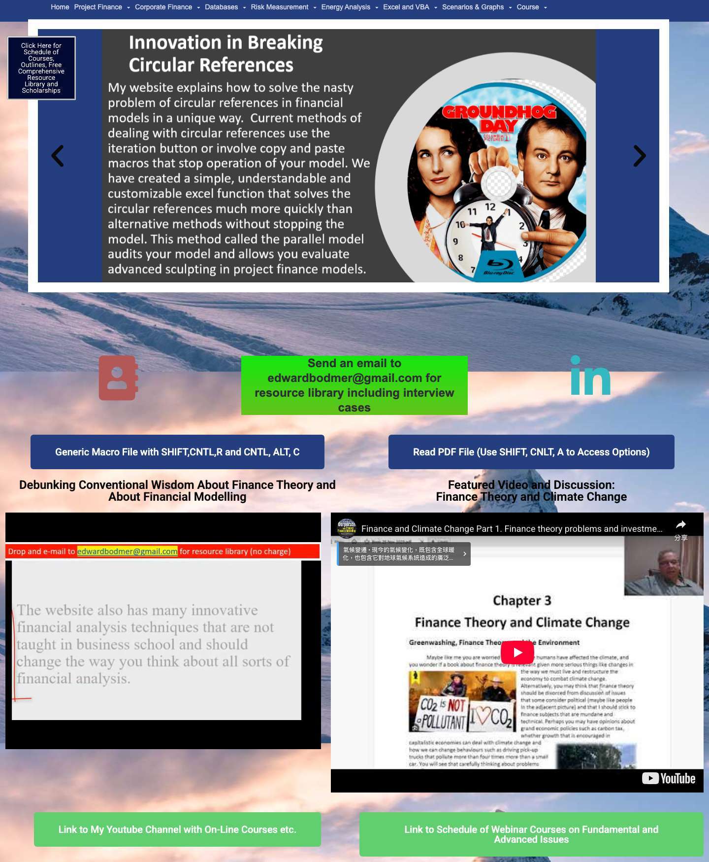 Edward Bodmer – Project and Corporate Finance – Resolving BS in Project Finance - Full Screenshot