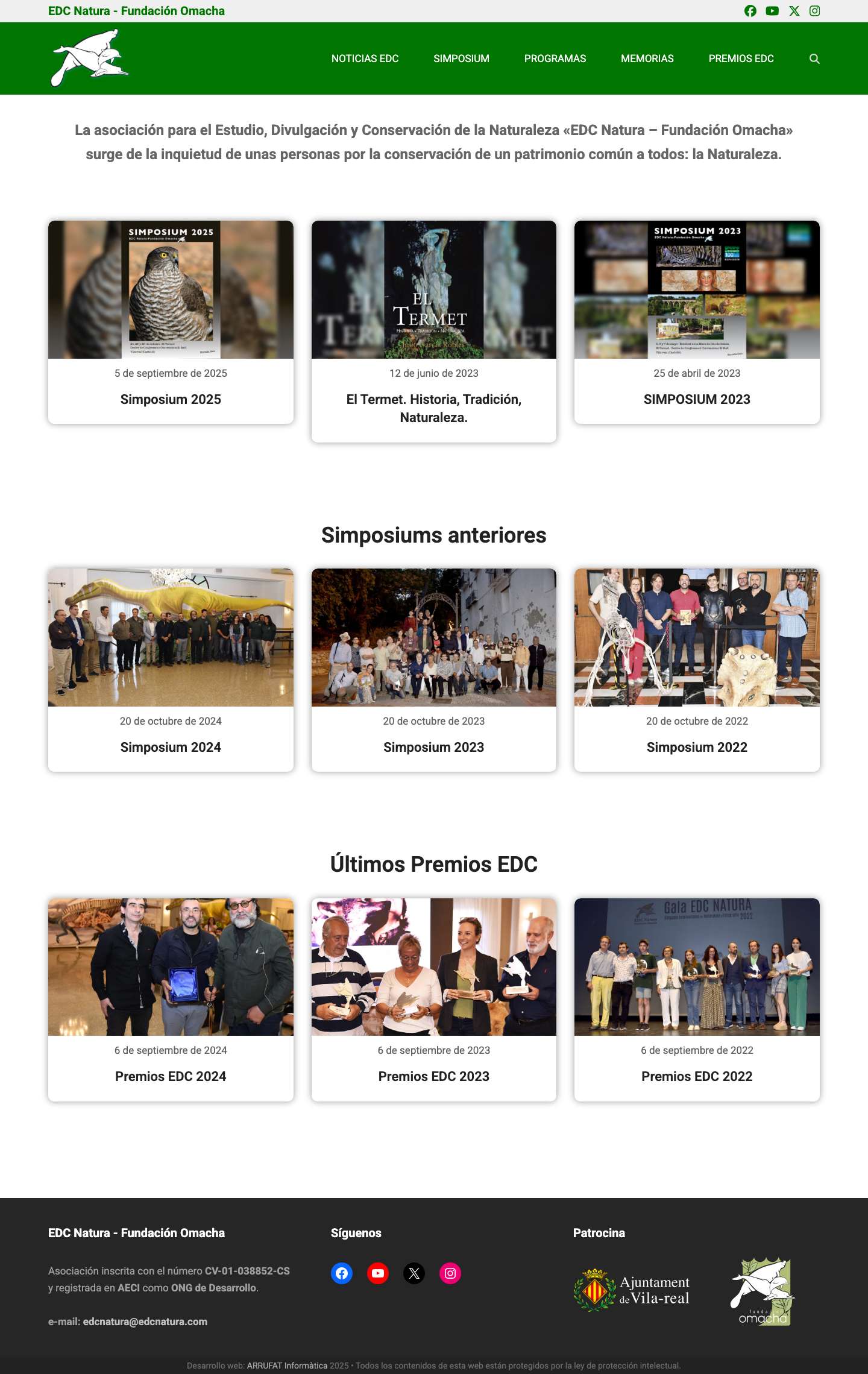 EDC Natura – Fundación Omacha - Full Screenshot