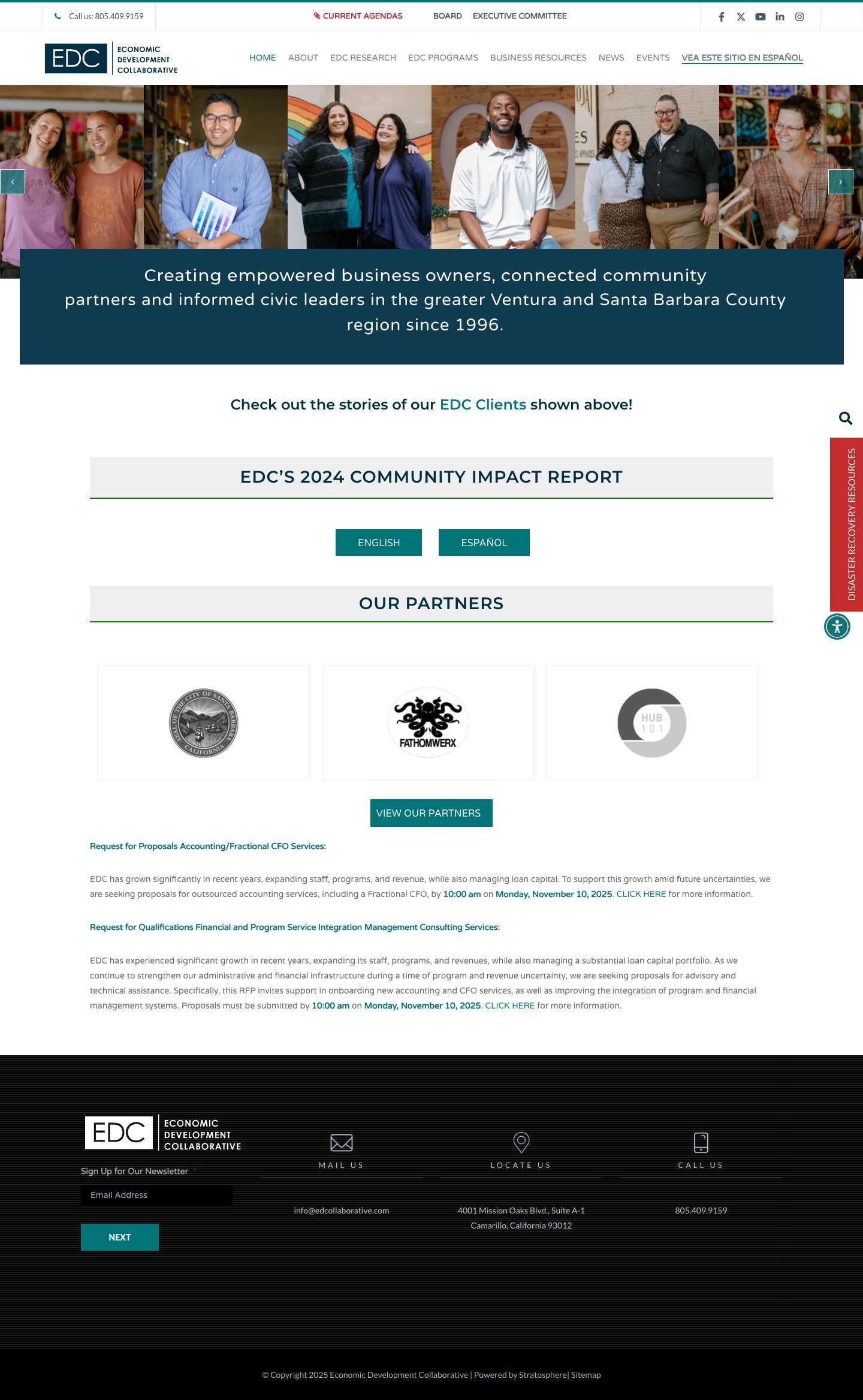 Economic Development Collaborative | Business Consultant in California - Full Screenshot