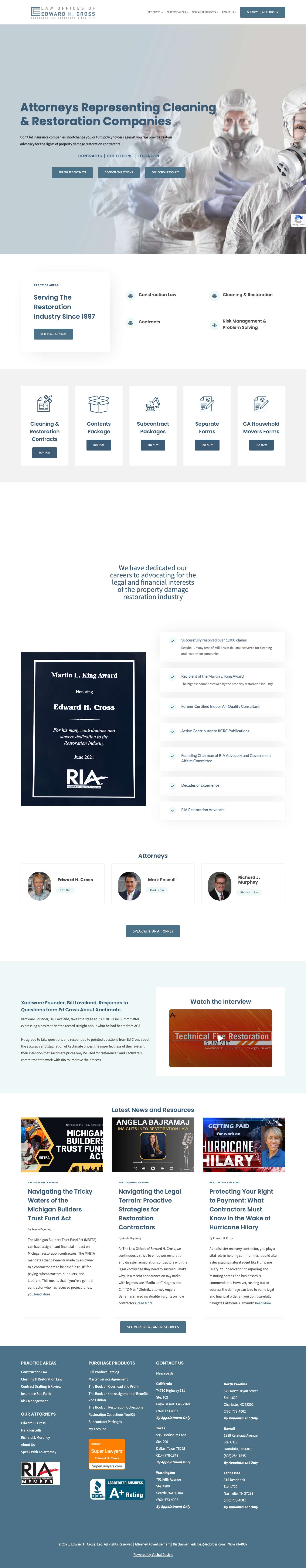 Law Offices of Edward H. Cross – Construction & Real Estate Law. The Preeminent Legal Resource for the Restoration Industry.ExpandExpandExpandExpandExpandExpandExpandExpandExpandExpandExpandExpandToggle MenuPlayExpandExpandExpandExpandExpandExpandExpandExpandExpandExpandExpandExpandExpand - Full Screenshot