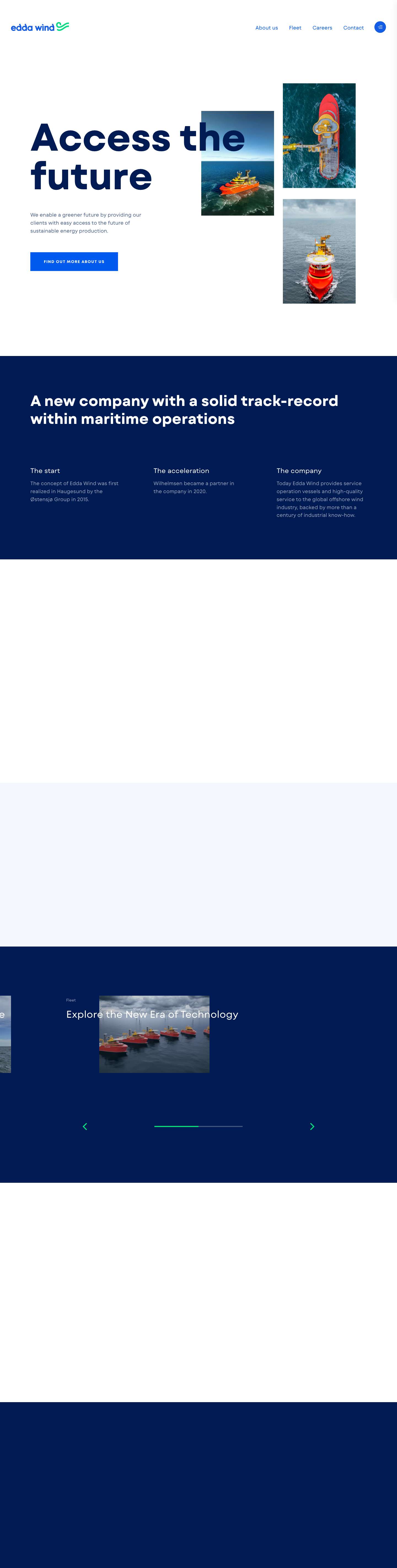 Home - Edda Wind - Full Screenshot