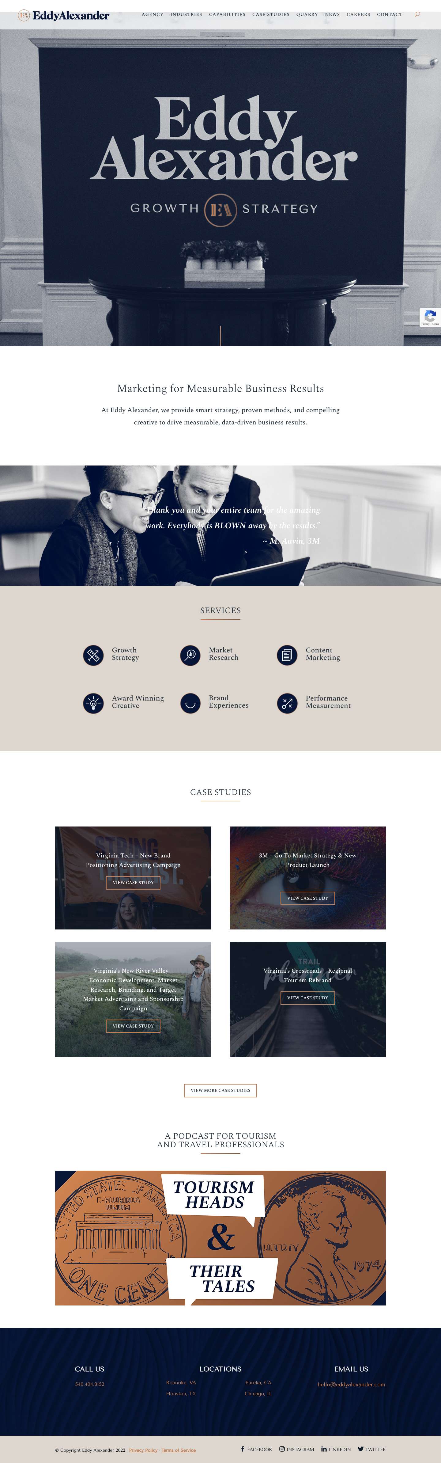 Marketing | Advertising | Public Relations | Growth Strategy - Full Screenshot