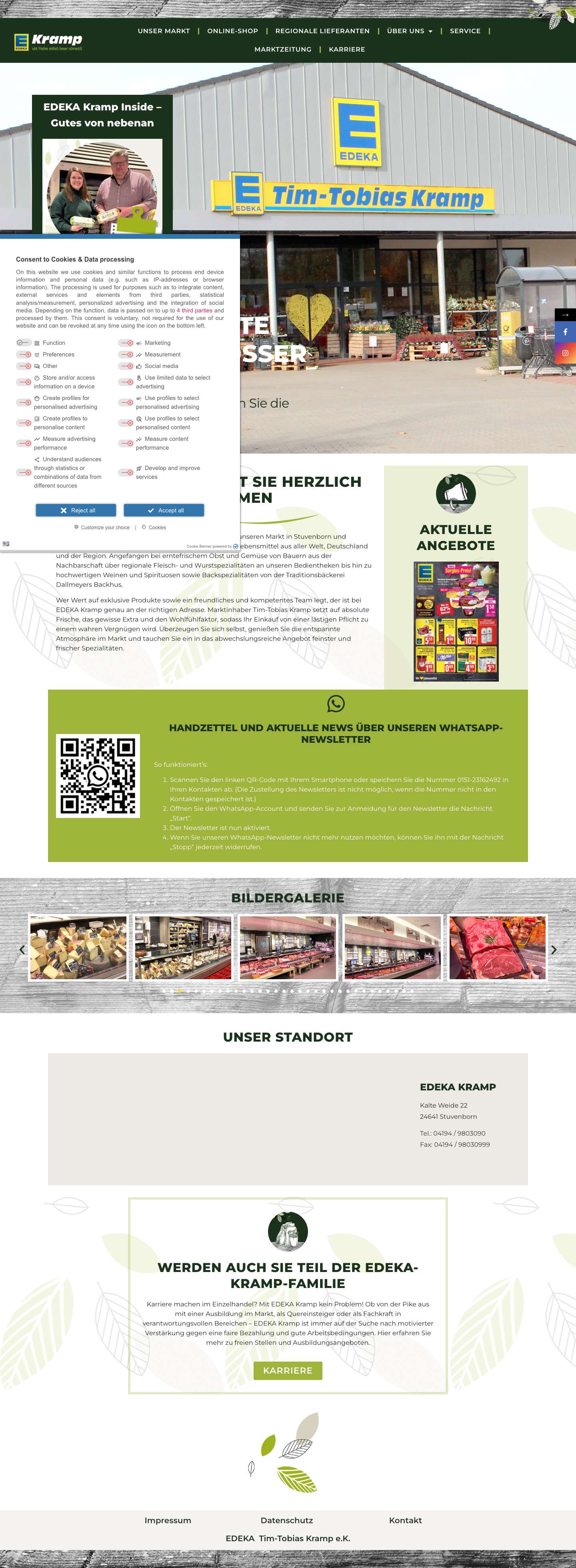 EDEKA Tim-Tobias Kramp – Eine andere WordPress-Site. - Full Screenshot