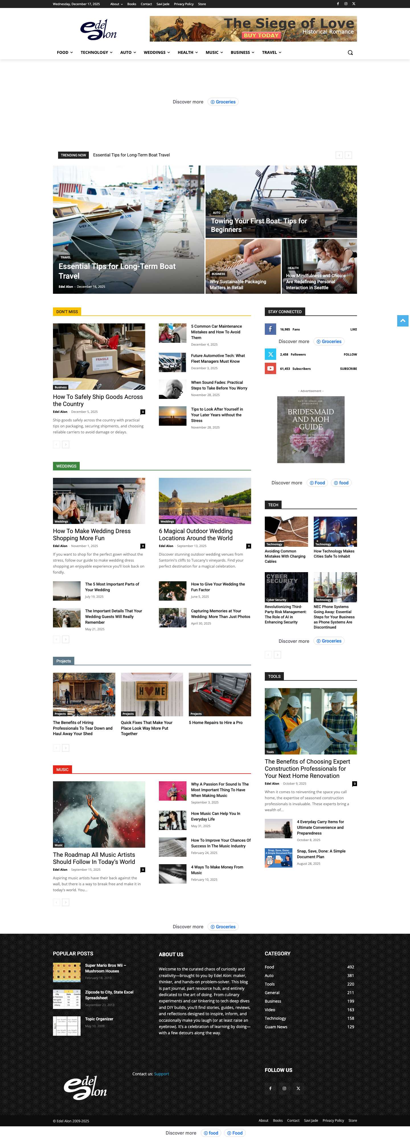 Home • Edel Alon - Full Screenshot