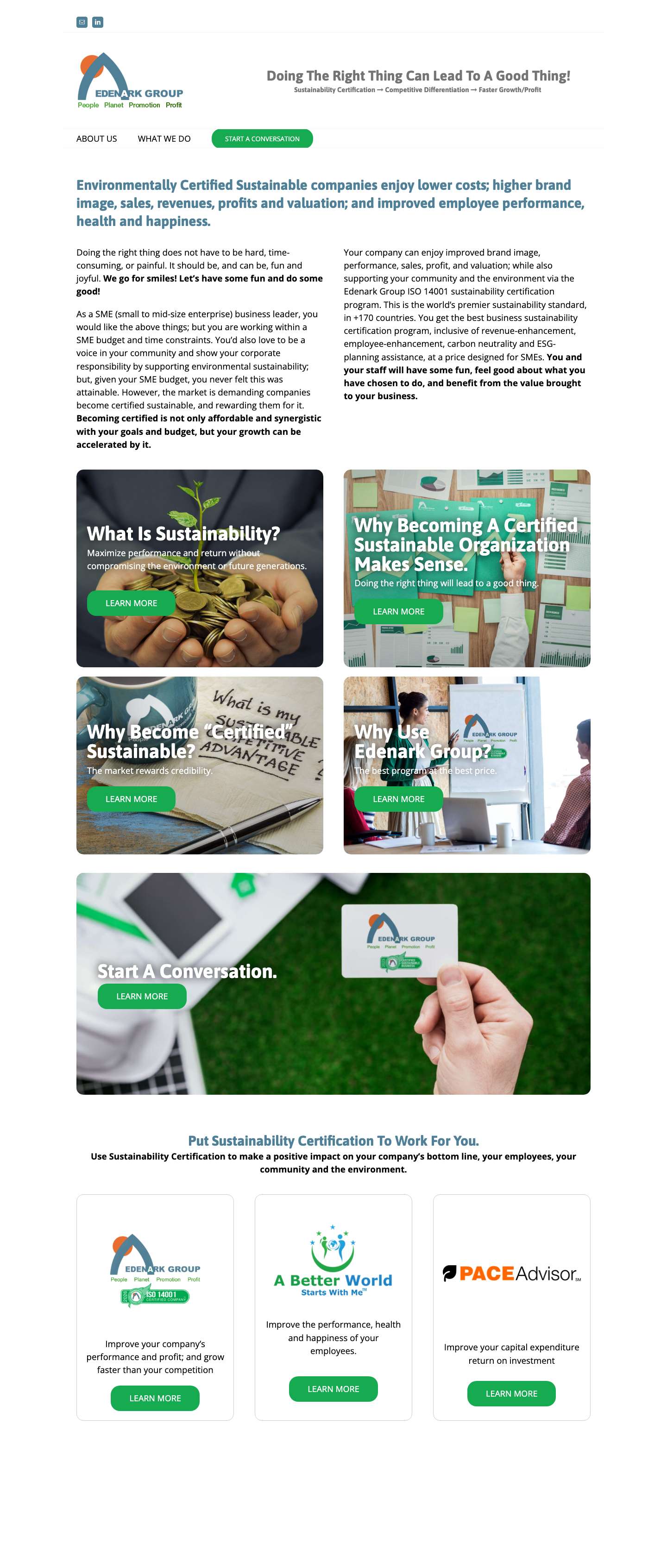 Homepage - Edenark - Full Screenshot