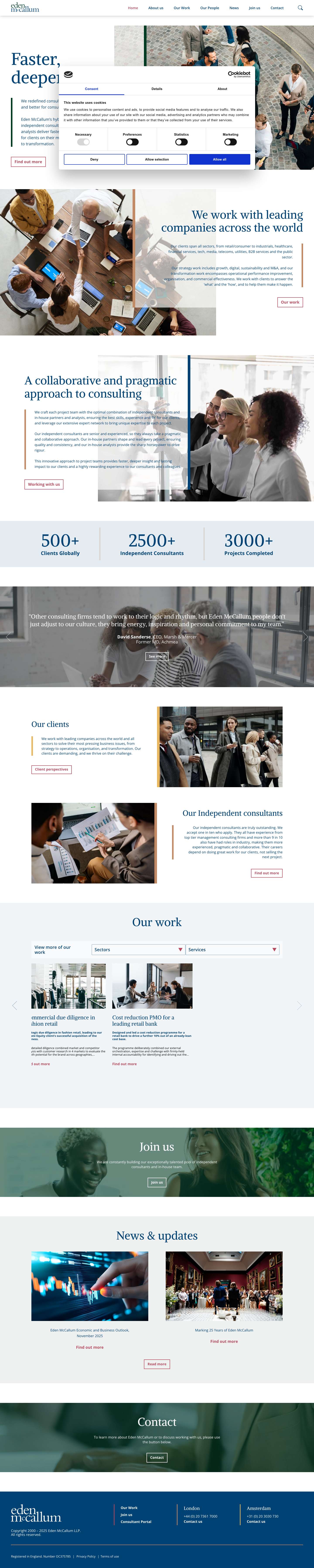Eden McCallum - Faster, deeper insight - Full Screenshot
