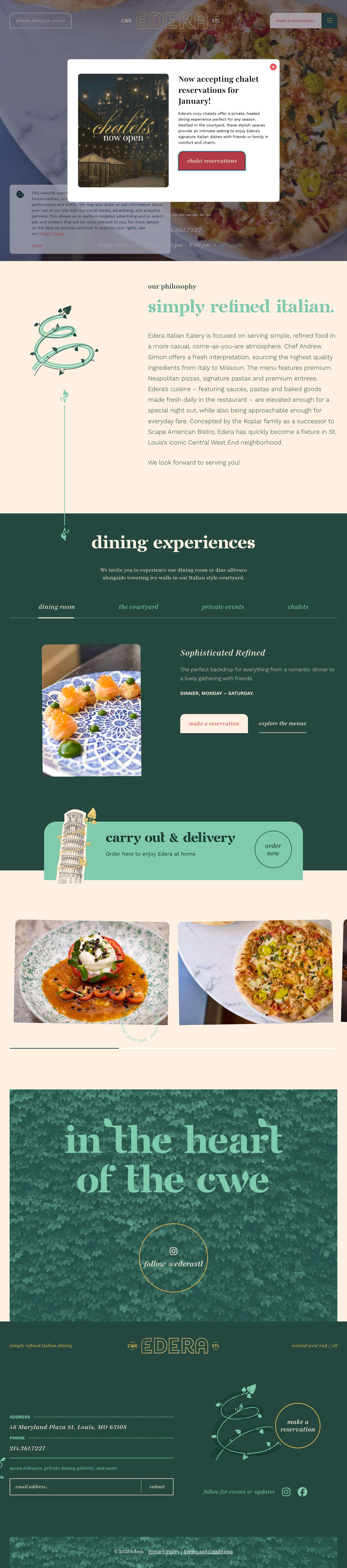 Homepage - Edera - Full Screenshot