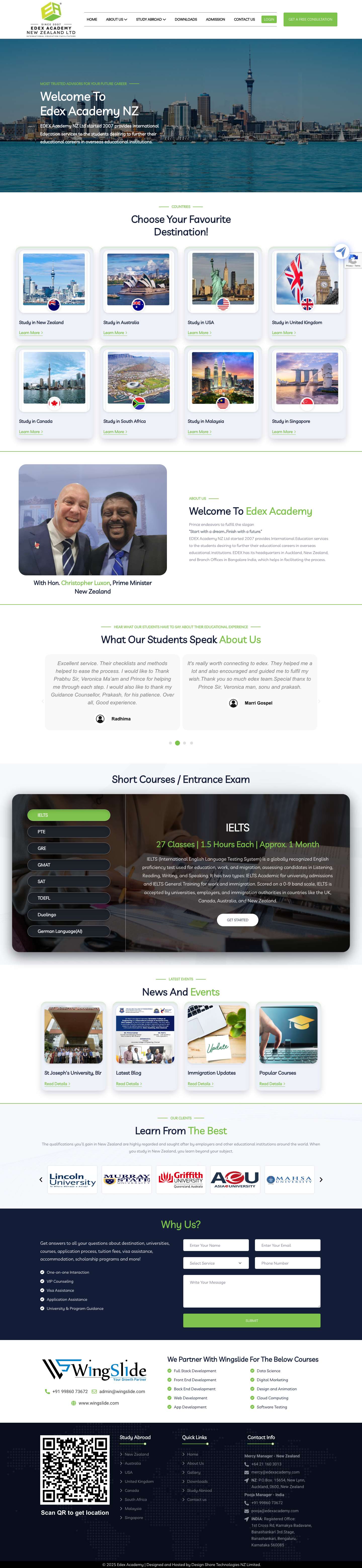 Home - Edex Academy - Full Screenshot