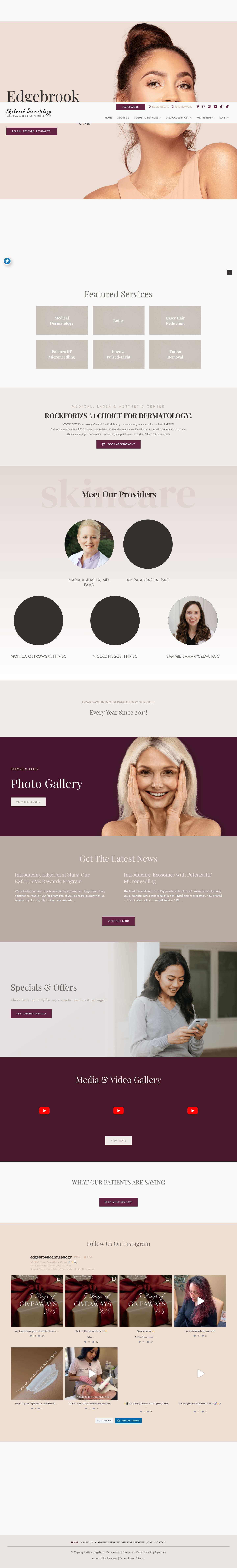 Home | edgebrookdermatology - Full Screenshot