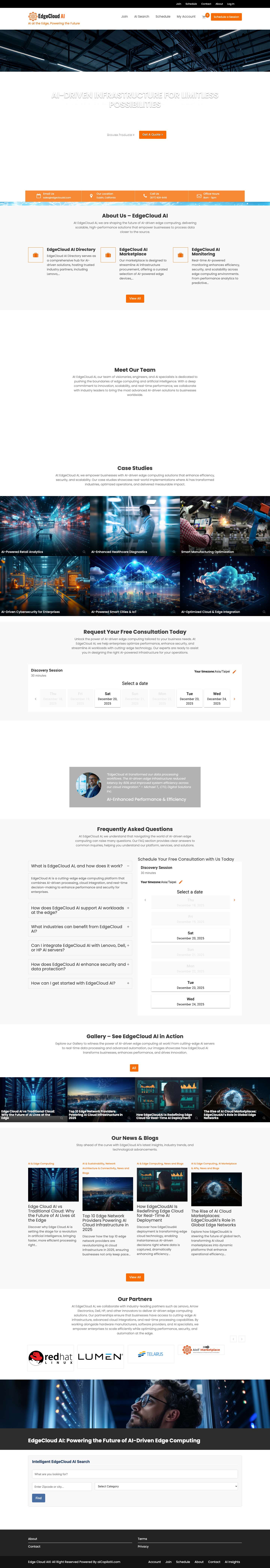 EdgeCloud AI – AI at the Edge, Powering the Future - Full Screenshot