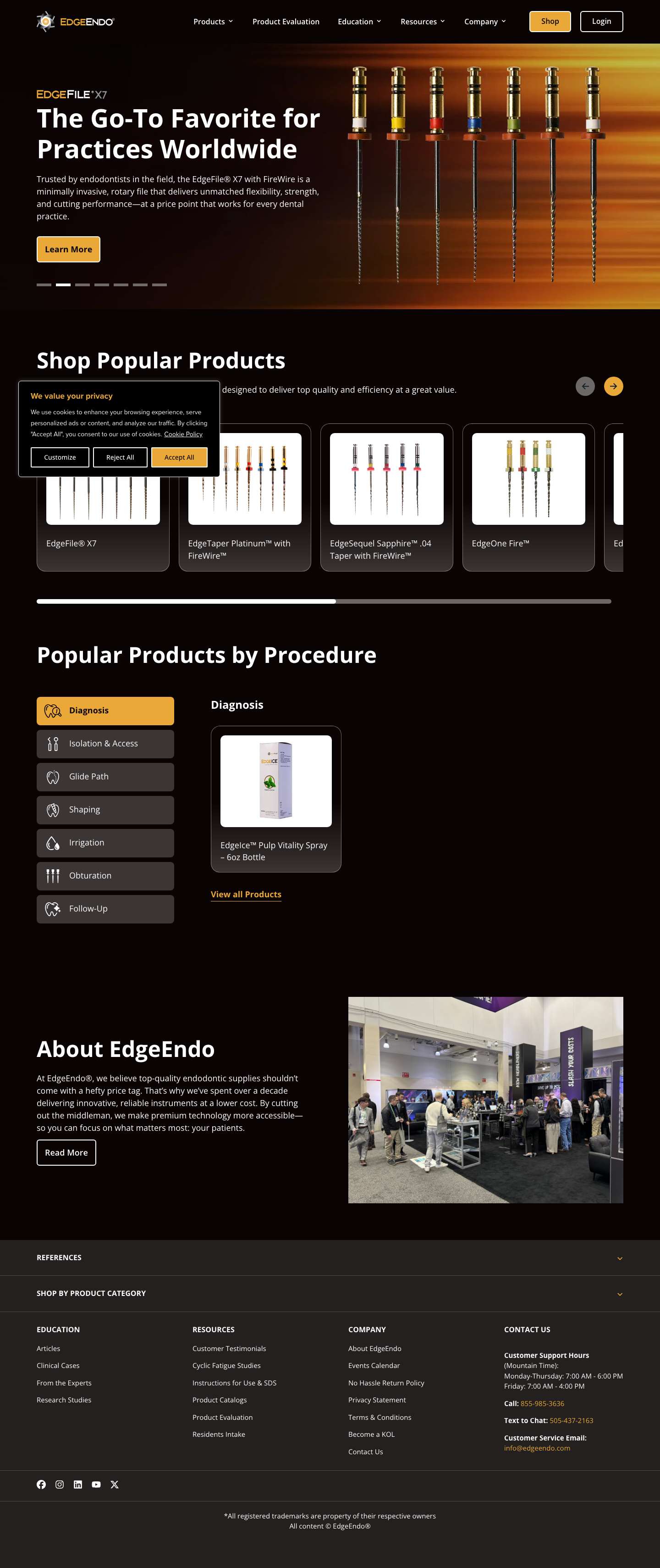EdgeEndo - Files, Obturators, Points and Supplies at Half the CostEdgeEndo - Files, Obturators, Points and Supplies at Half the Cost - Full Screenshot