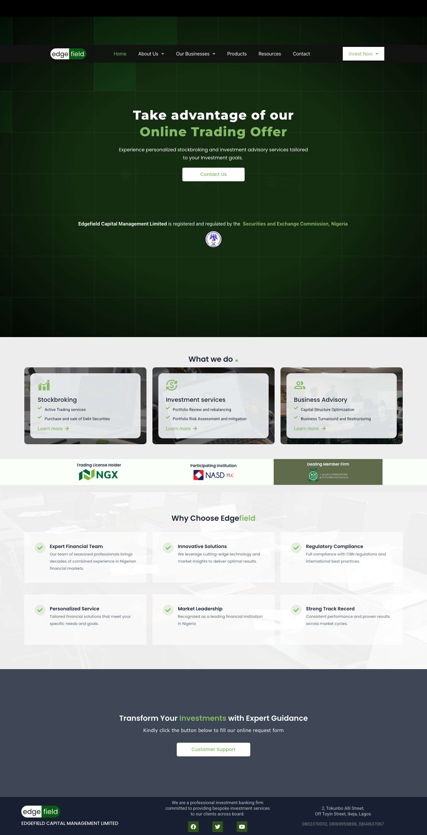 Edgefield Capital Management Limited – Edgefield Capital Management Limited - Full Screenshot