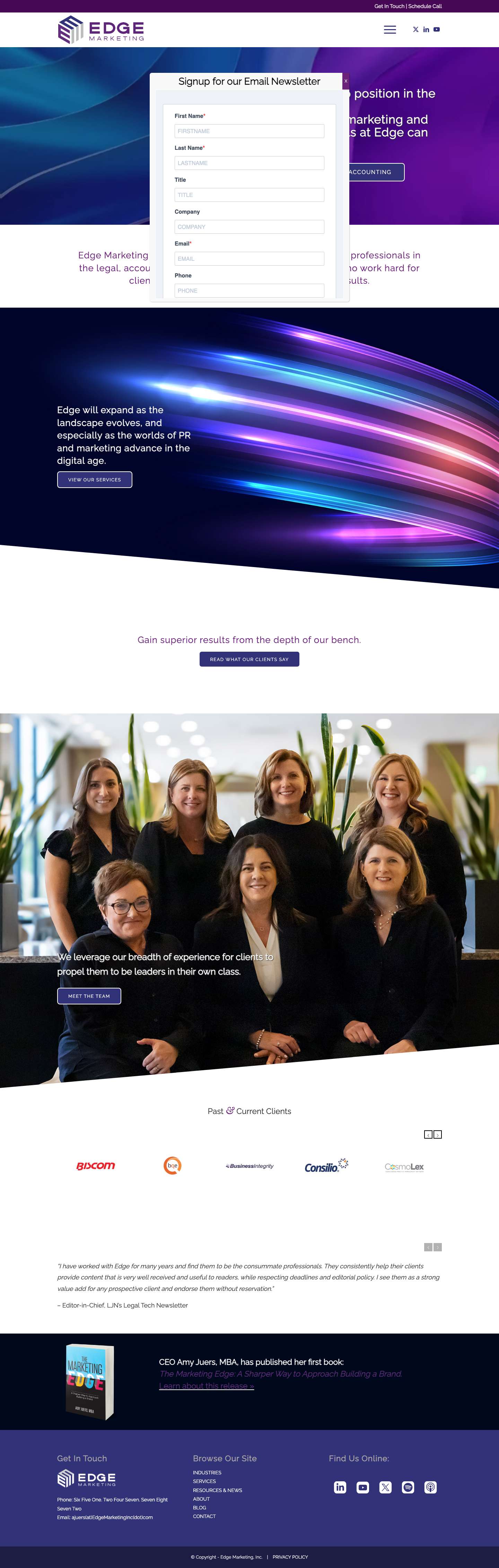 Home Page - Edge Marketing, Inc.PreviousNextPreviousNextScroll to top - Full Screenshot