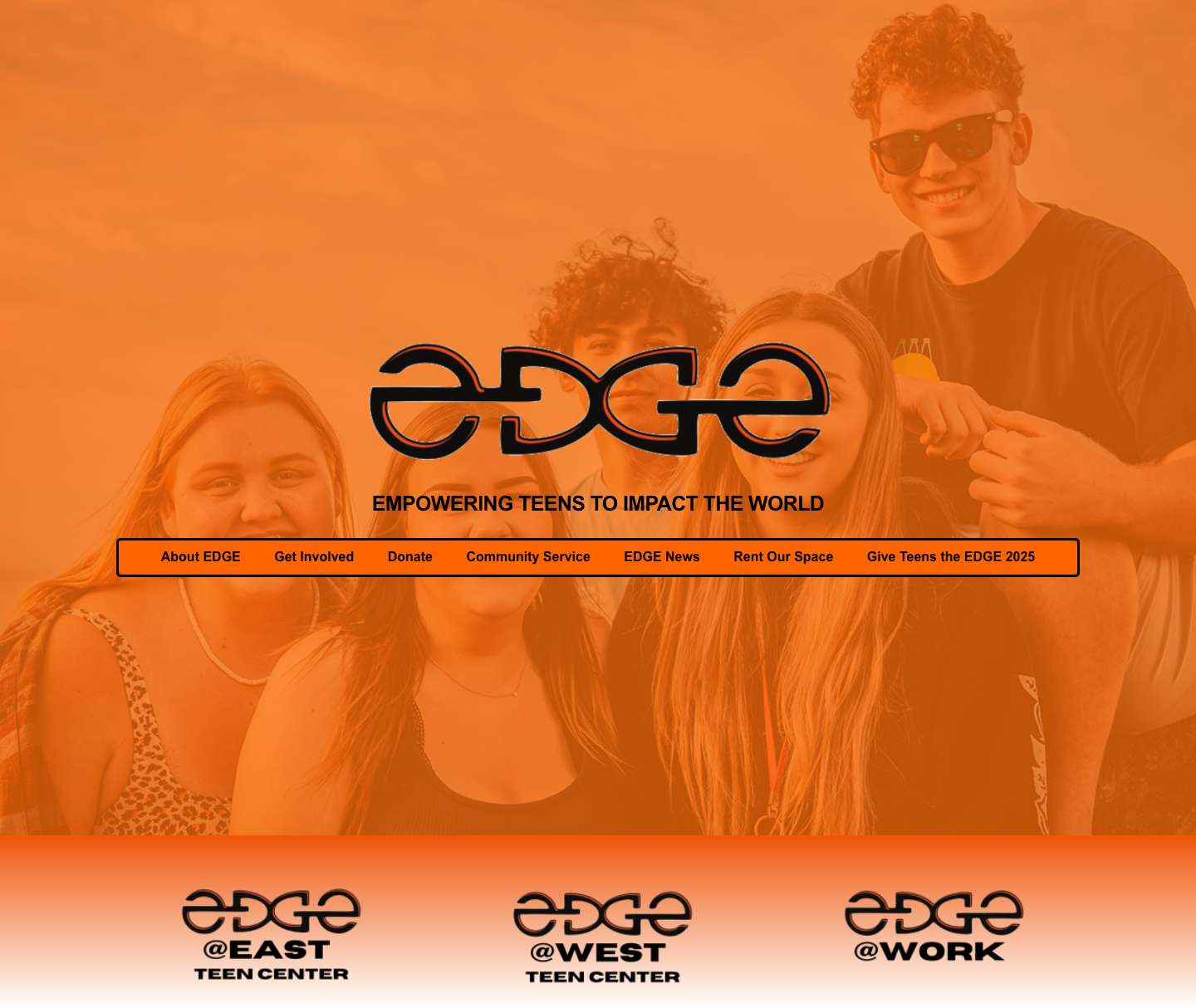 EDGE Teen Center – Empowering students to impact their world! - Full Screenshot