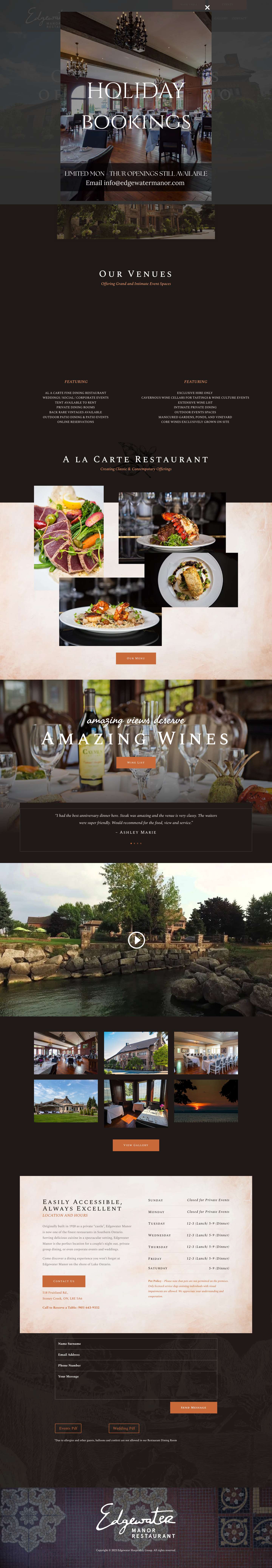 Home - Edgewater Manor - Full Screenshot