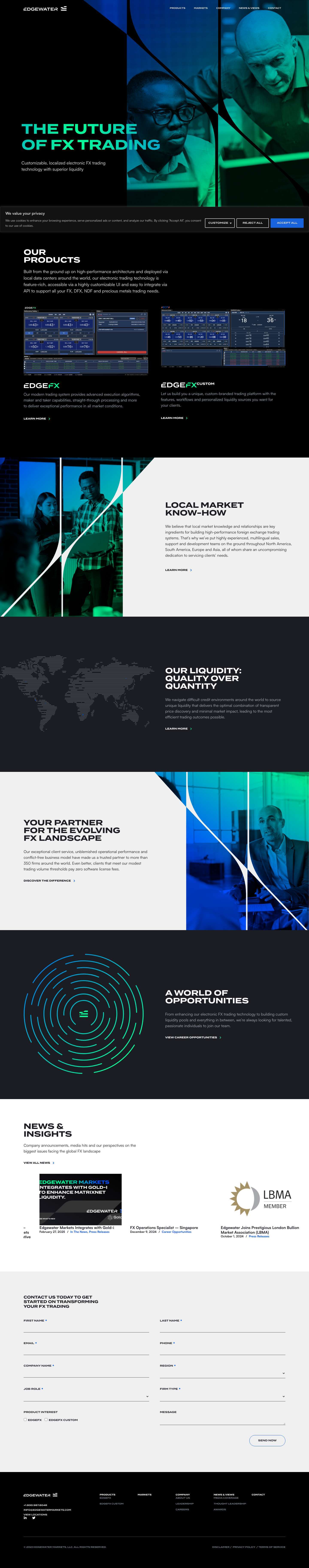 Home - Edgewater Markets - Full Screenshot