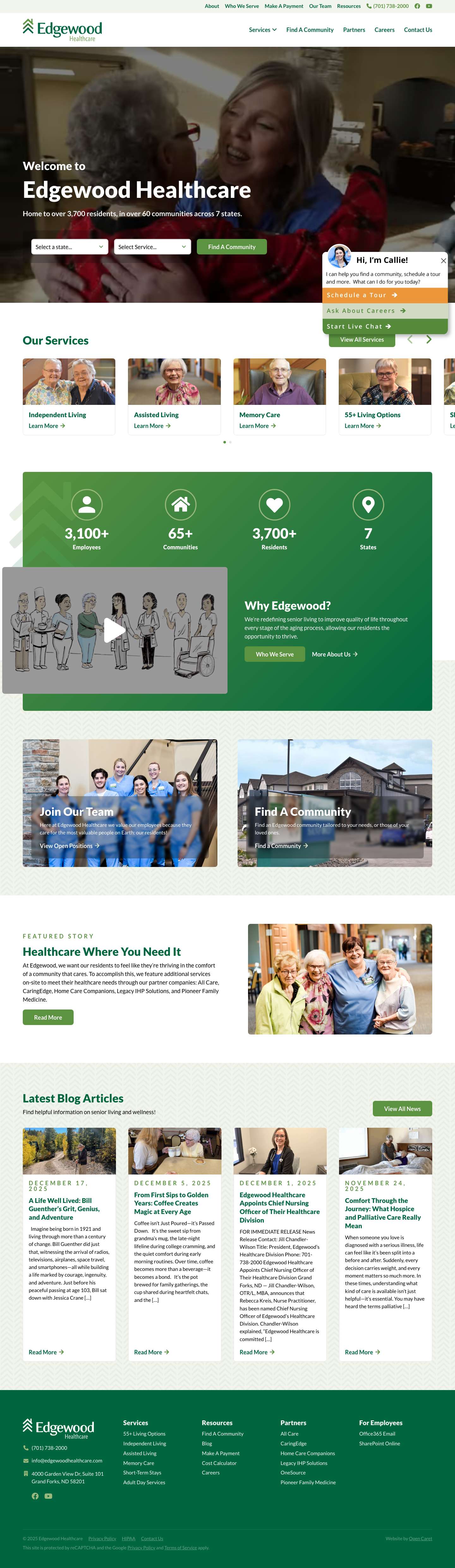 Home - Edgewood Healthcare - Full Screenshot