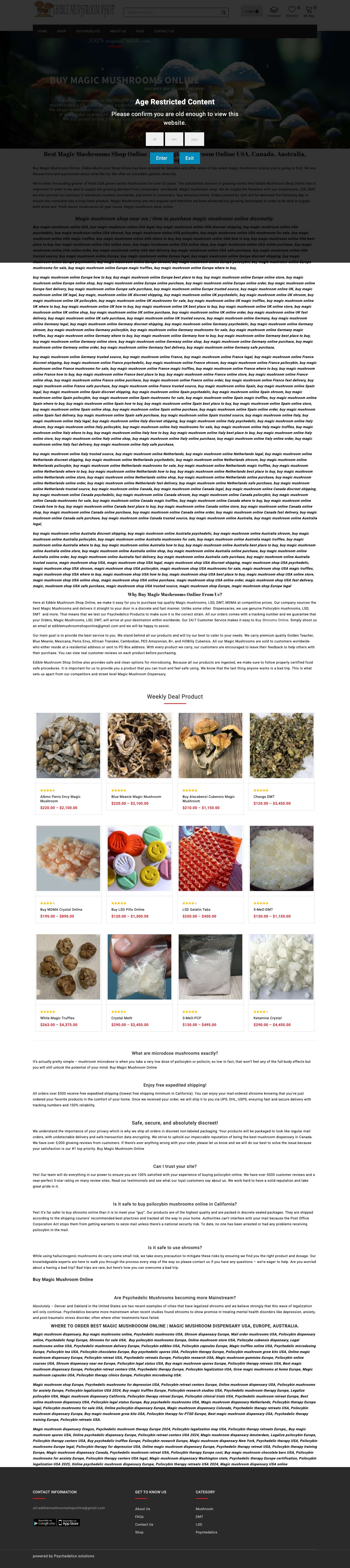 Buy Magic Mushroom Online. | Psilocybin mushroom for sale online - Full Screenshot