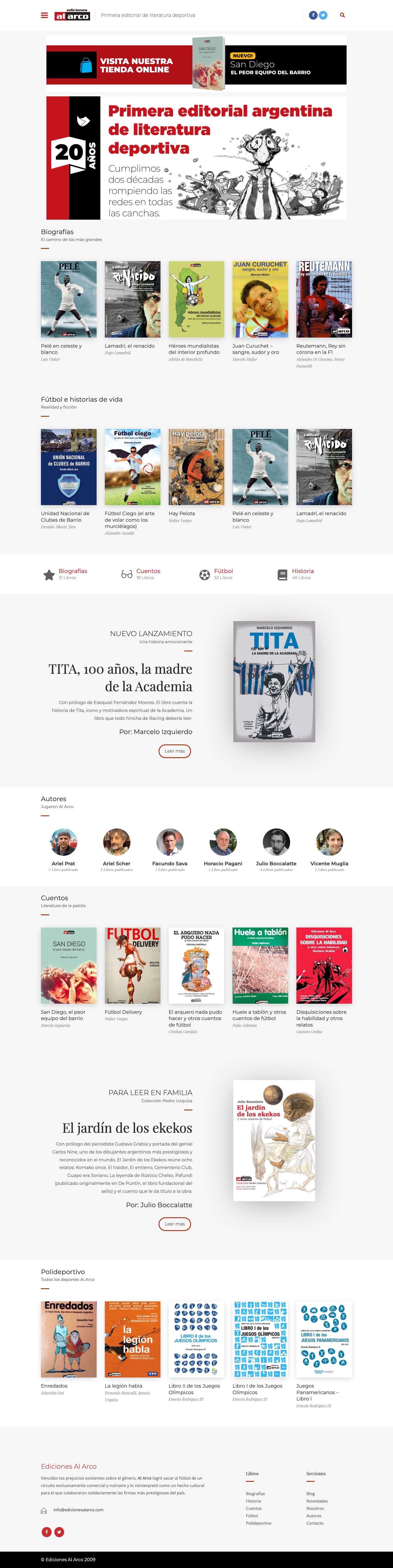 Ediciones Al Arco - Full Screenshot
