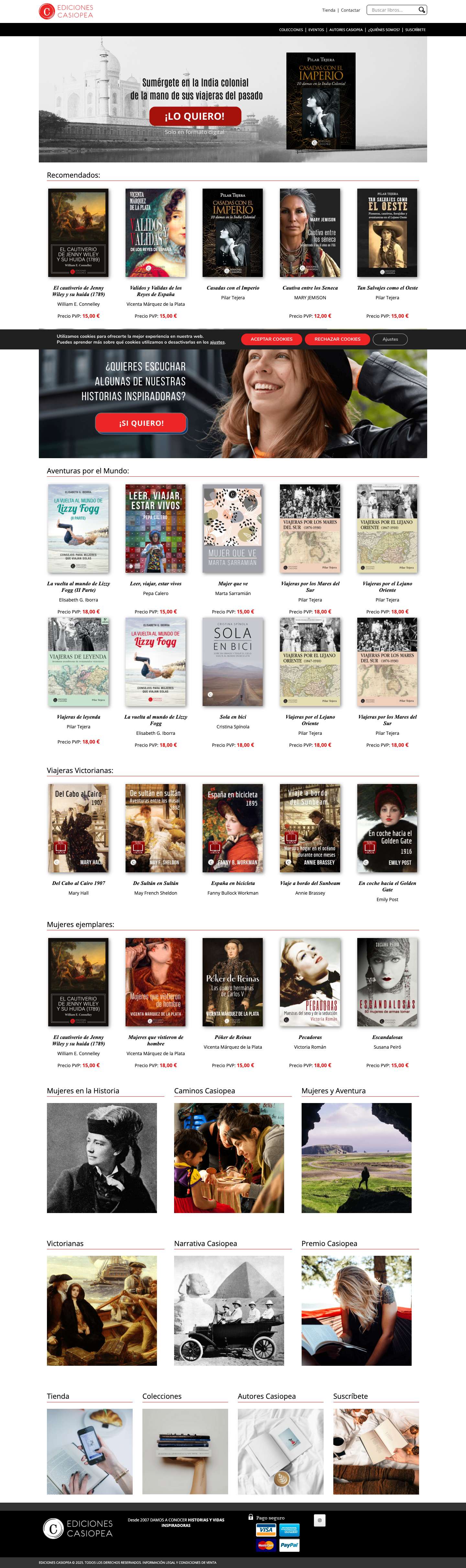 Editorial especializada en la vida de Mujeres Inspiradoras - Full Screenshot