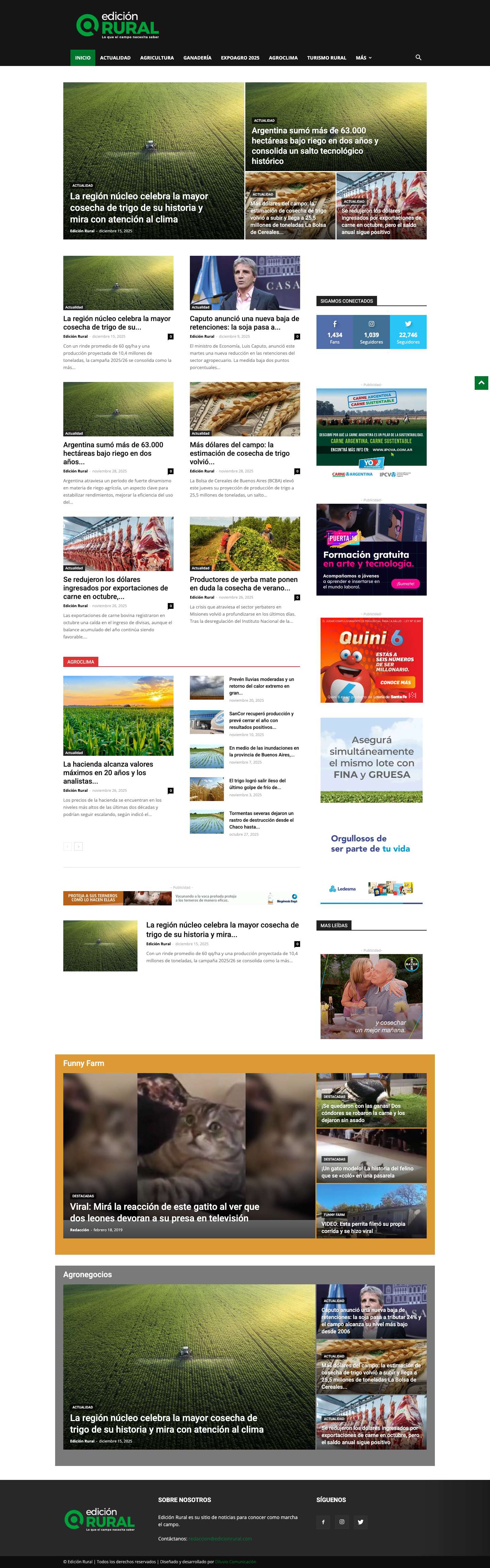 Edición Rural | Lo que el campo necesita saber - Full Screenshot