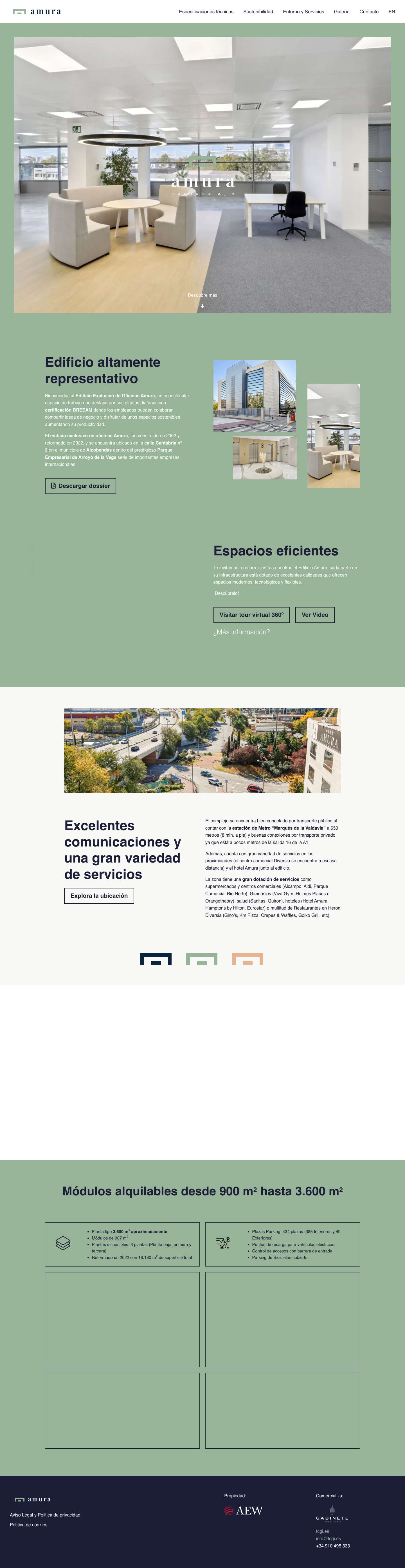 Edificio de Oficinas Amura: Exclusivo Edificio en Alcobendas - Full Screenshot