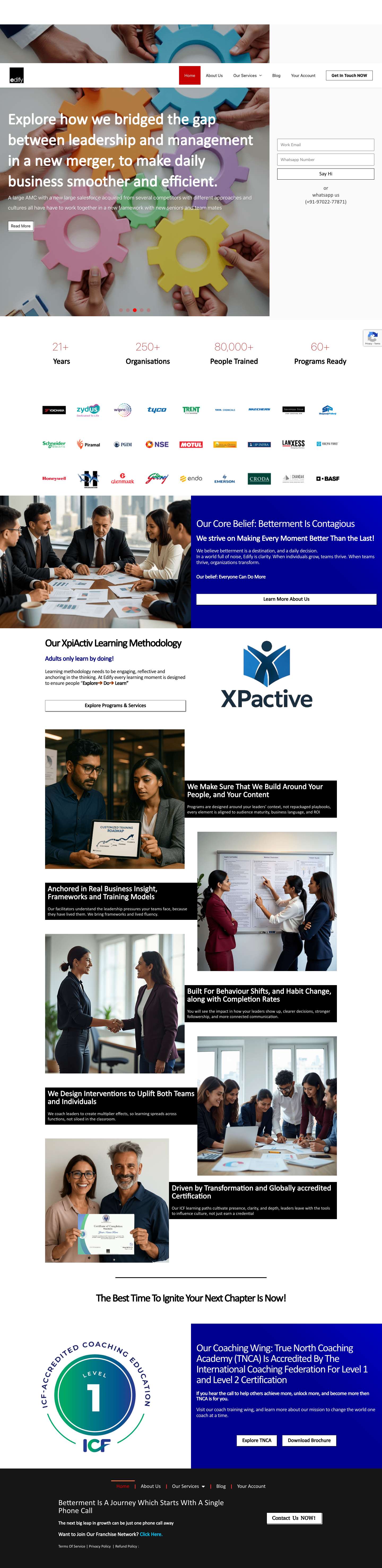 Edify Consultants Home Page Design - Edify Consultants - Full Screenshot
