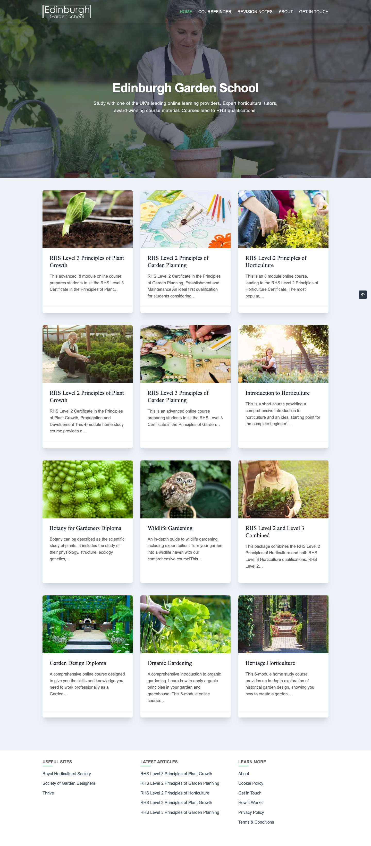 Edinburgh Garden School - Full Screenshot