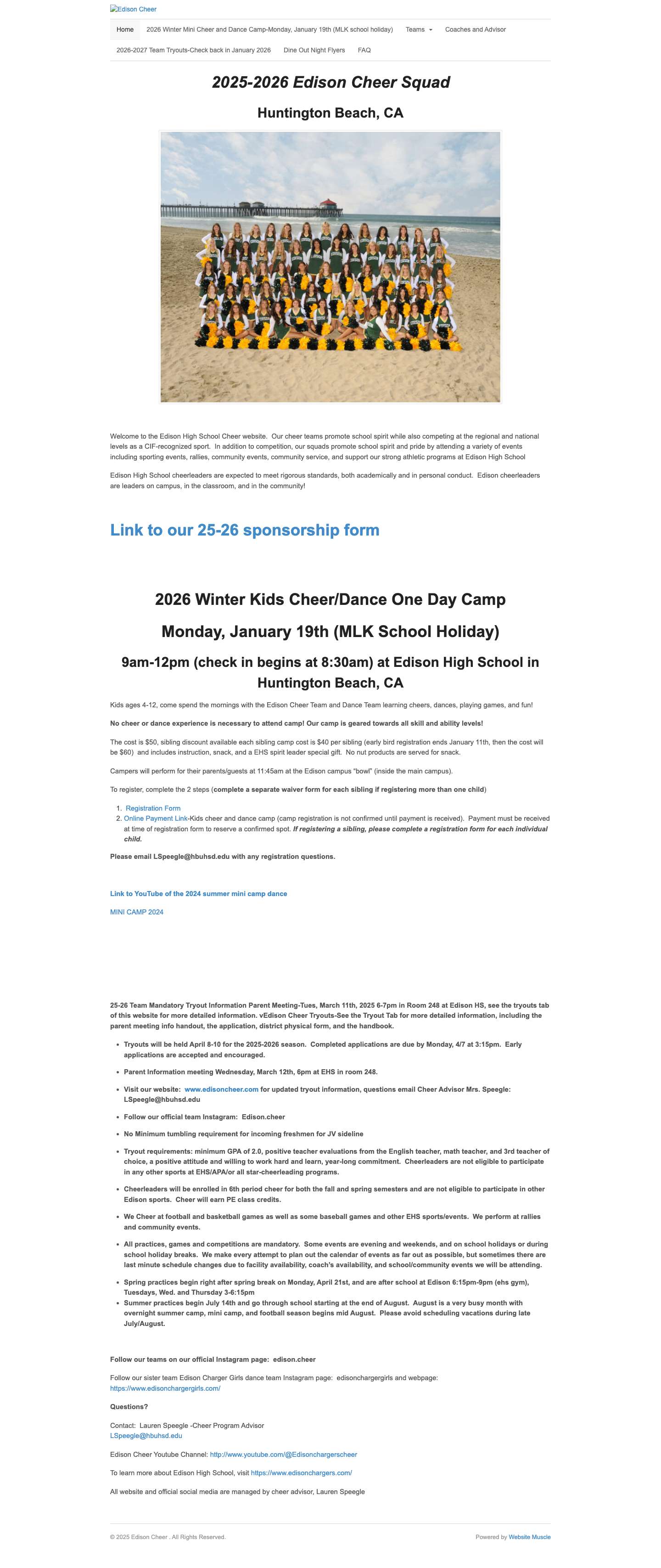 Edison Cheer - Full Screenshot