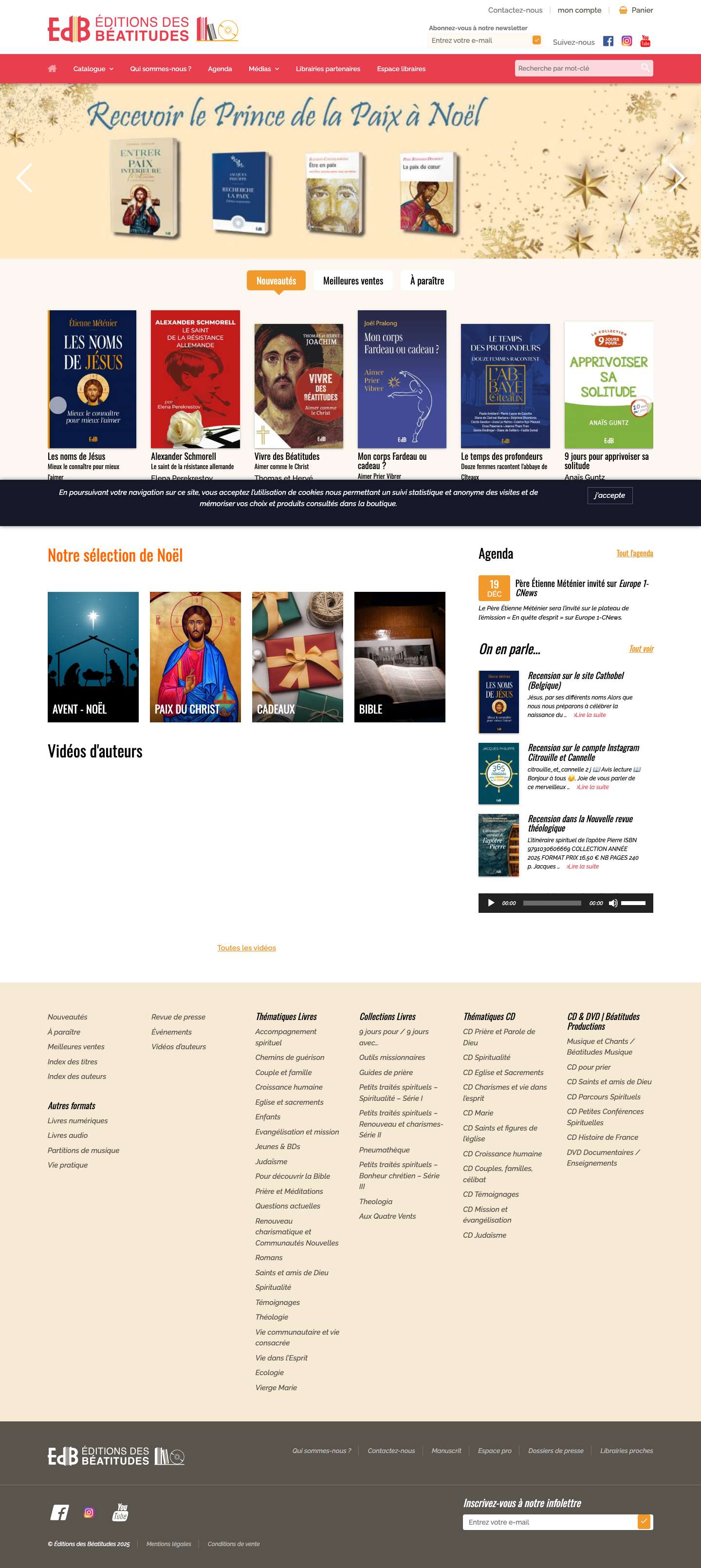 Éditions des Béatitudes - Full Screenshot