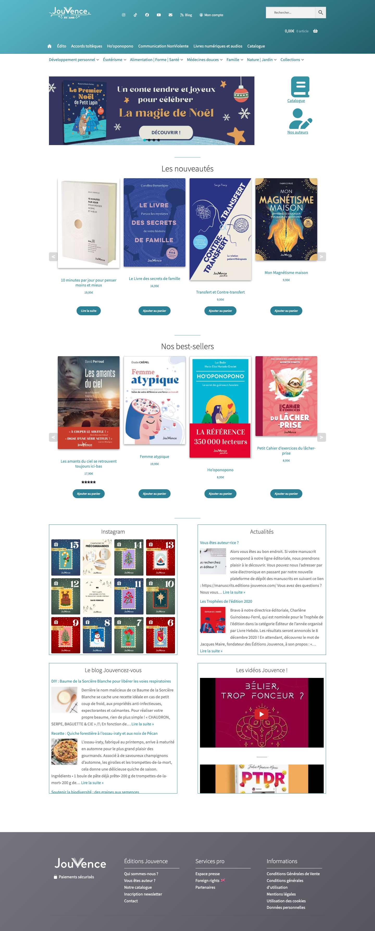 - Éditions Jouvence - L'éditeur du bien-être - Full Screenshot