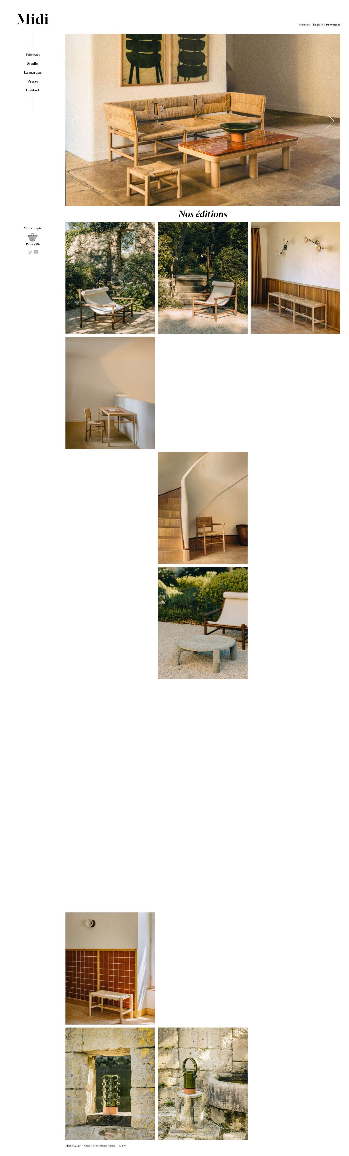 éditions Midi – Provence – Art de vivre – Artisanal - Full Screenshot