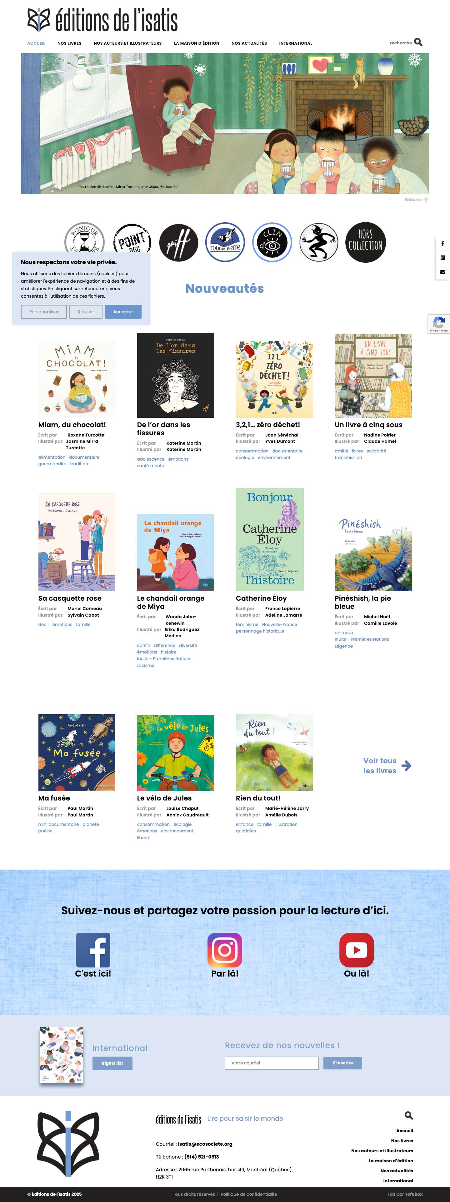 Éditions de l'Isatis - Lire pour saisir le monde - Full Screenshot