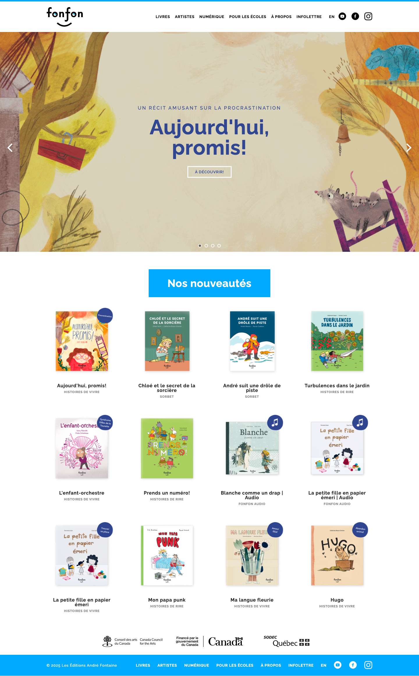 Fonfon | Maison d'édition jeunesse - Full Screenshot