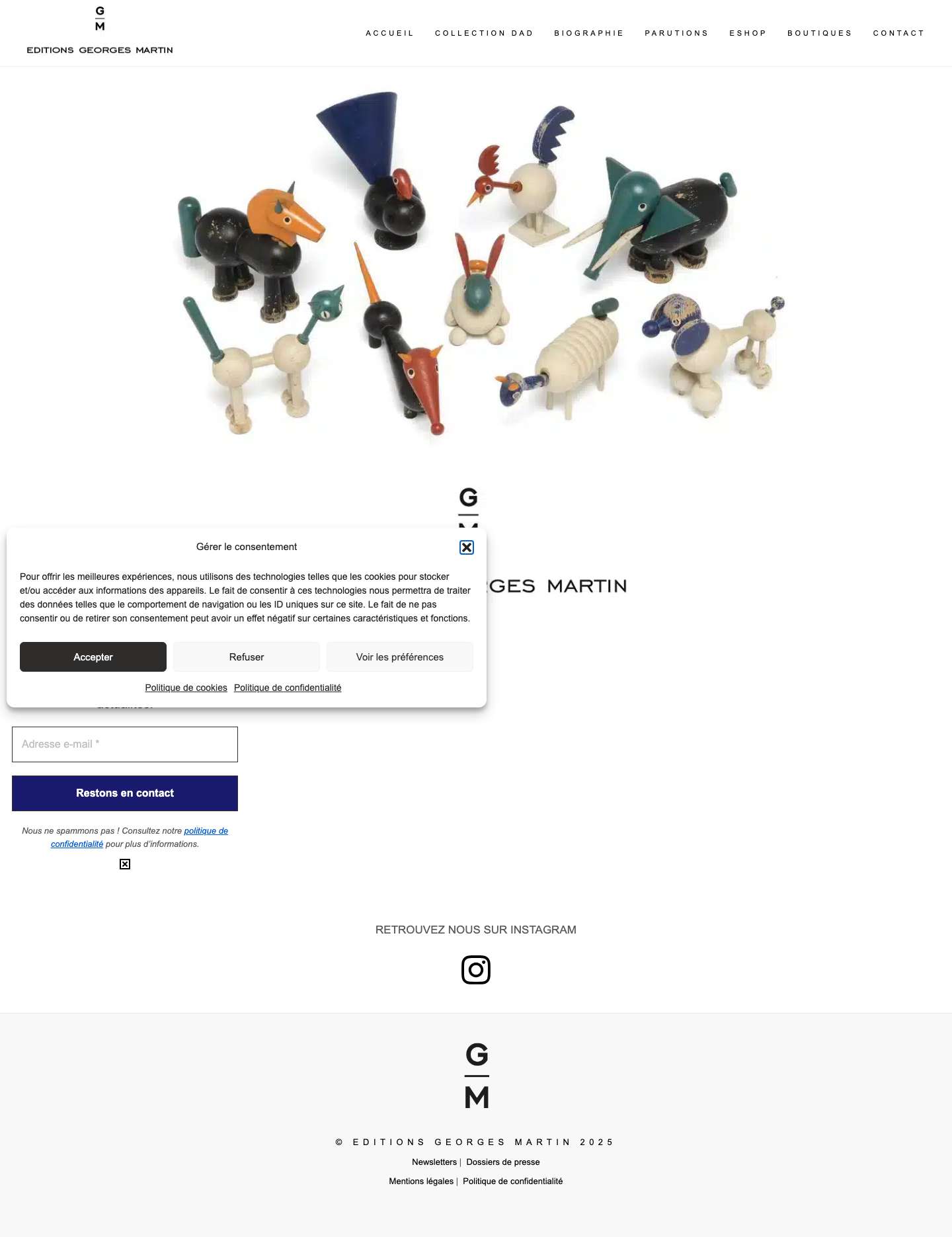 Accueil - Éditions Georges Martin - Full Screenshot