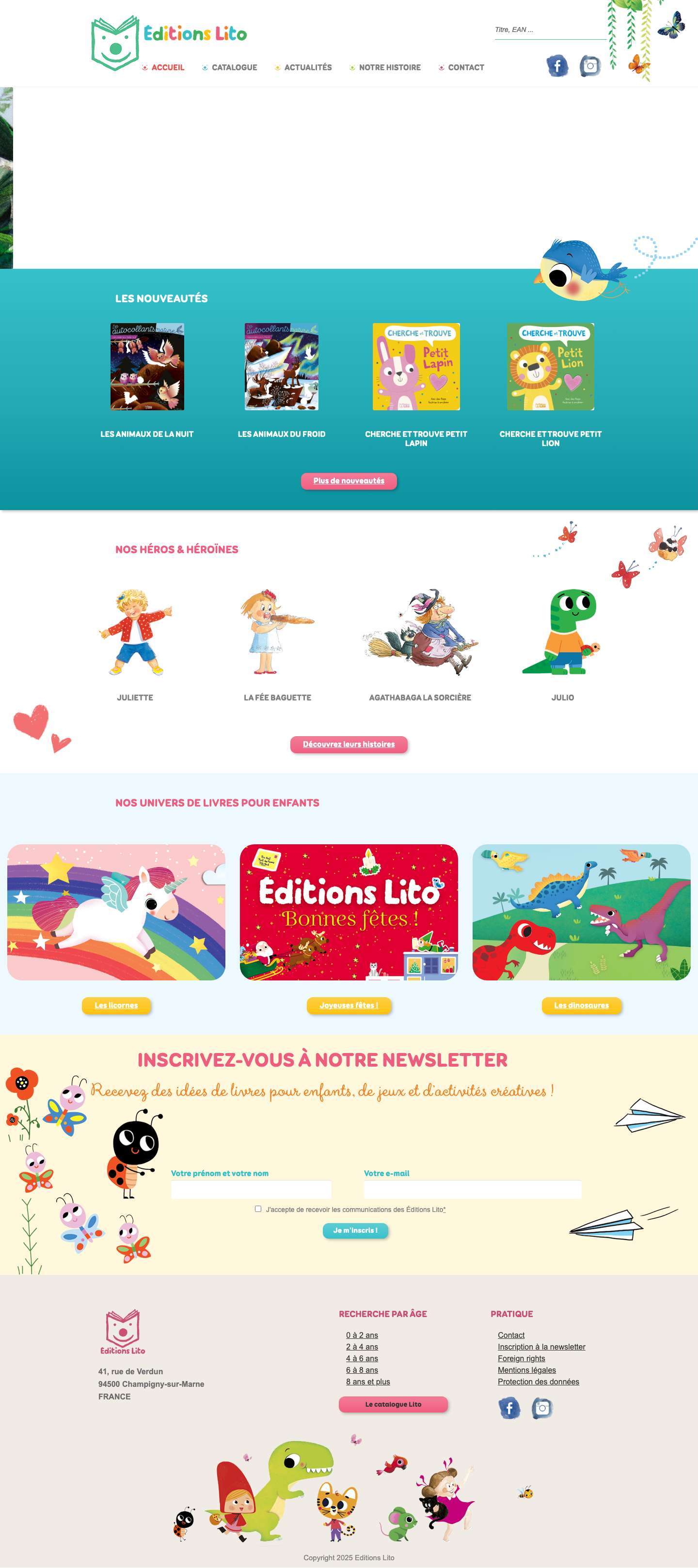 Accueil - Editions Lito - Full Screenshot
