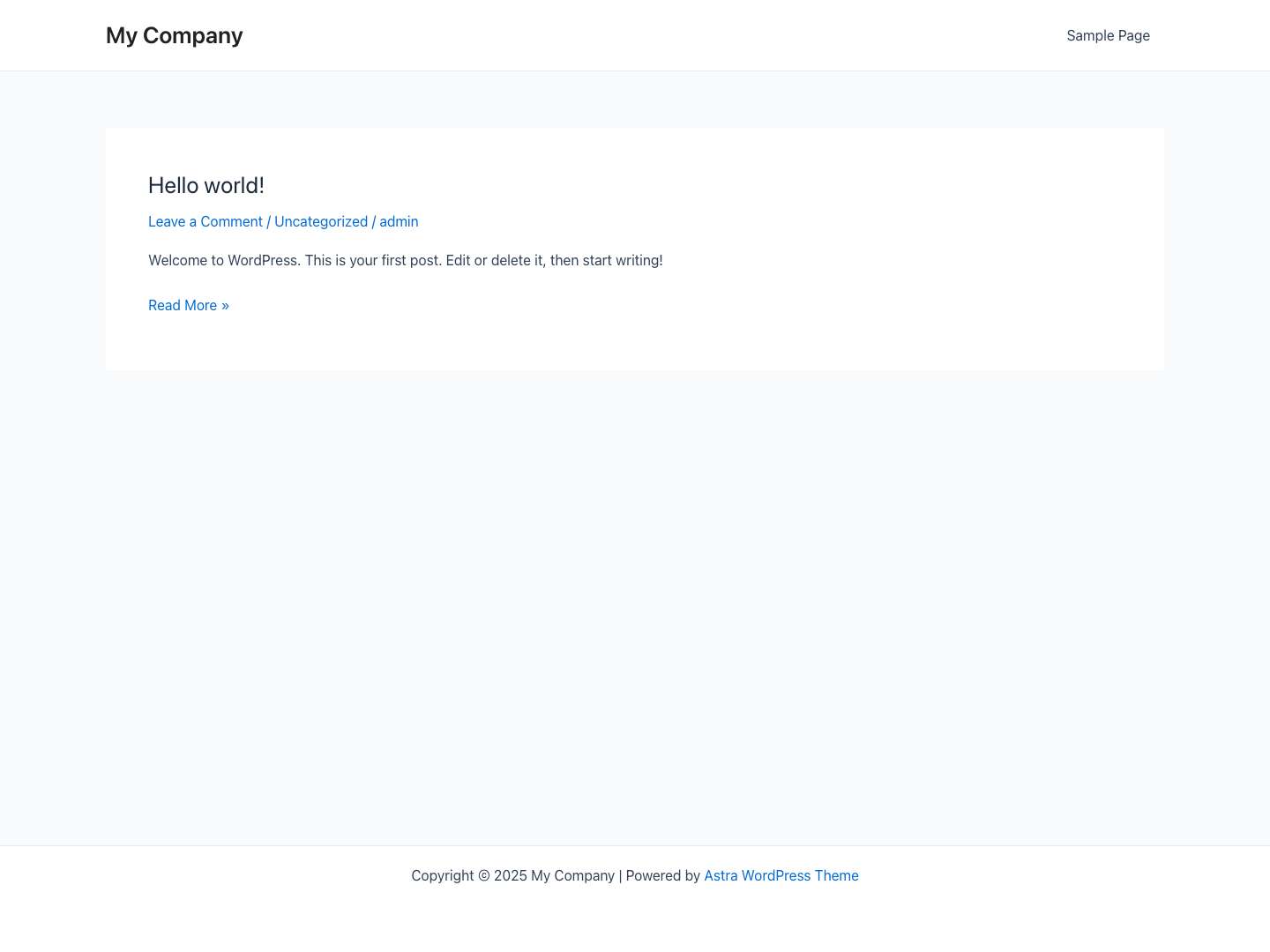 My Company - - Full Screenshot
