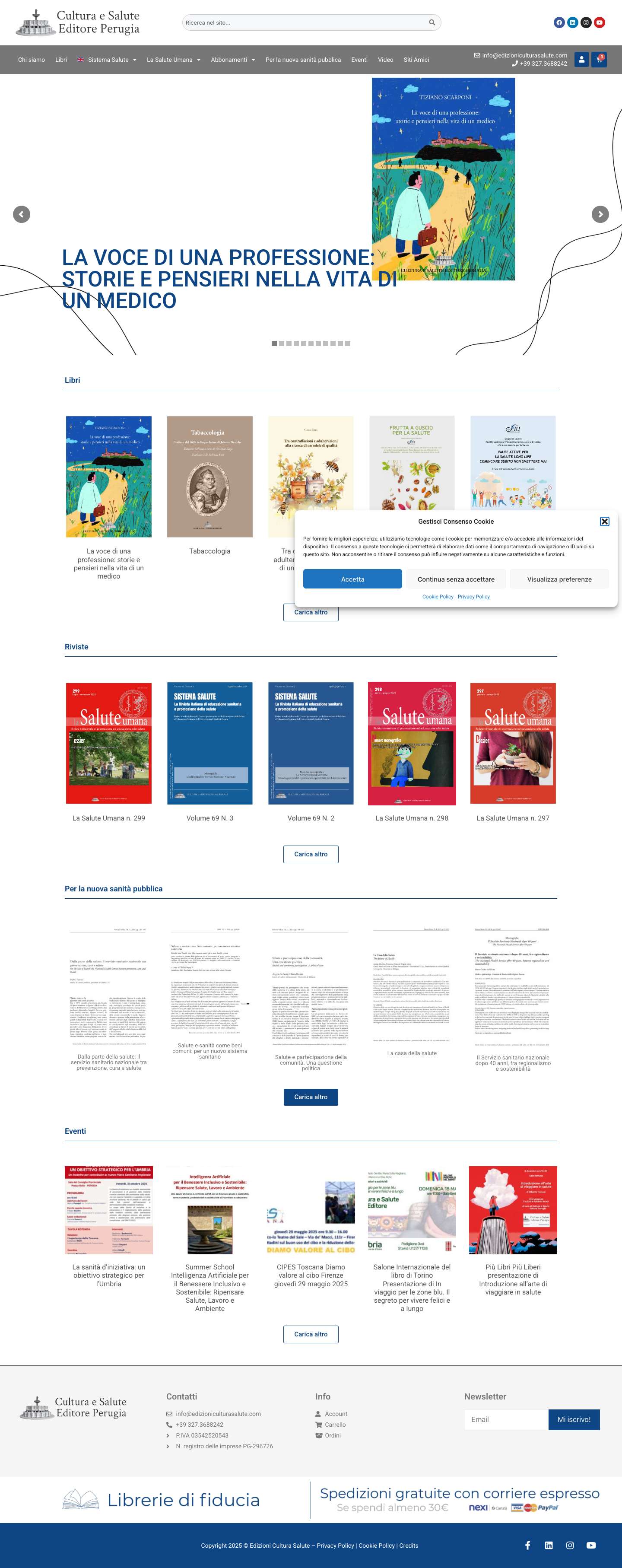 Edizioni Cultura Salute – Editore Perugia - Full Screenshot