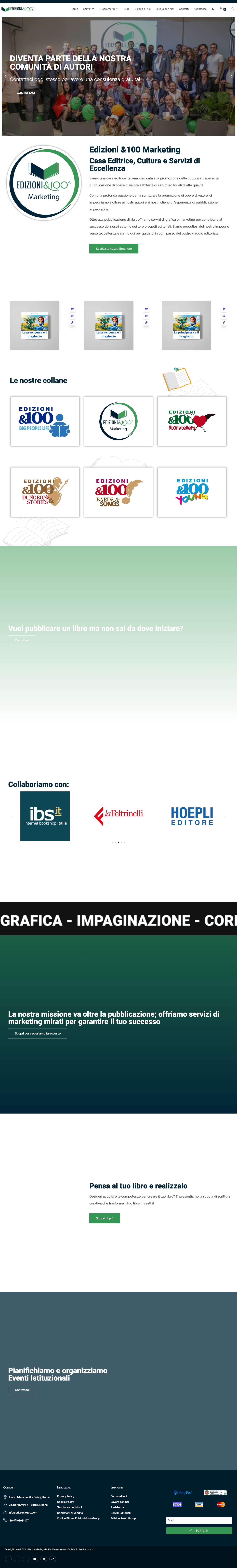 Edizioni &100 - Edizioni &100 Marketing - Full Screenshot