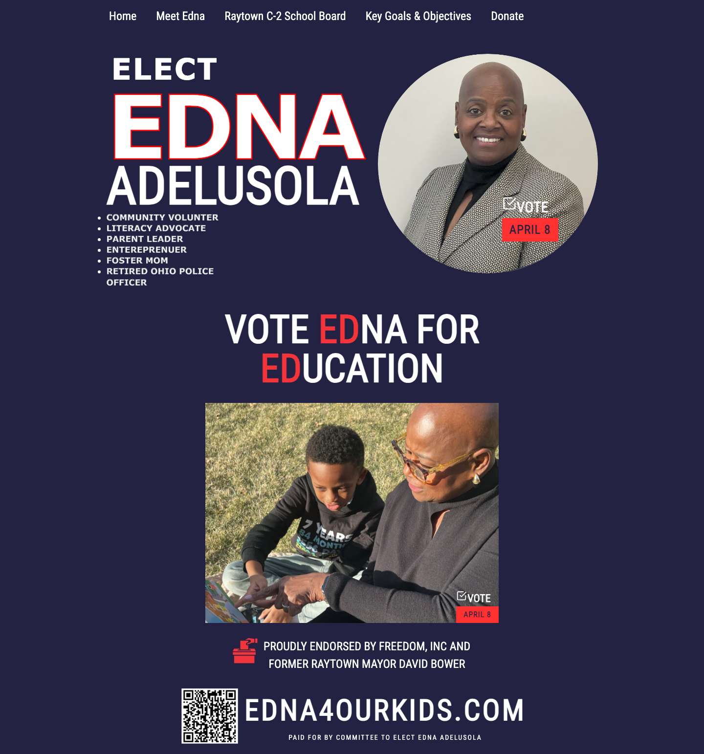 edna4ourkids.com - Full Screenshot