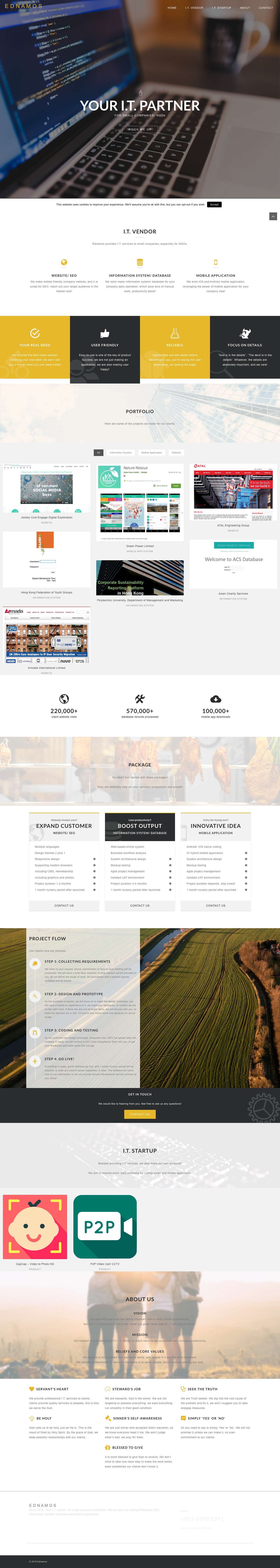 Ednamos – I.T. Vendor | I.T. Startup - Full Screenshot