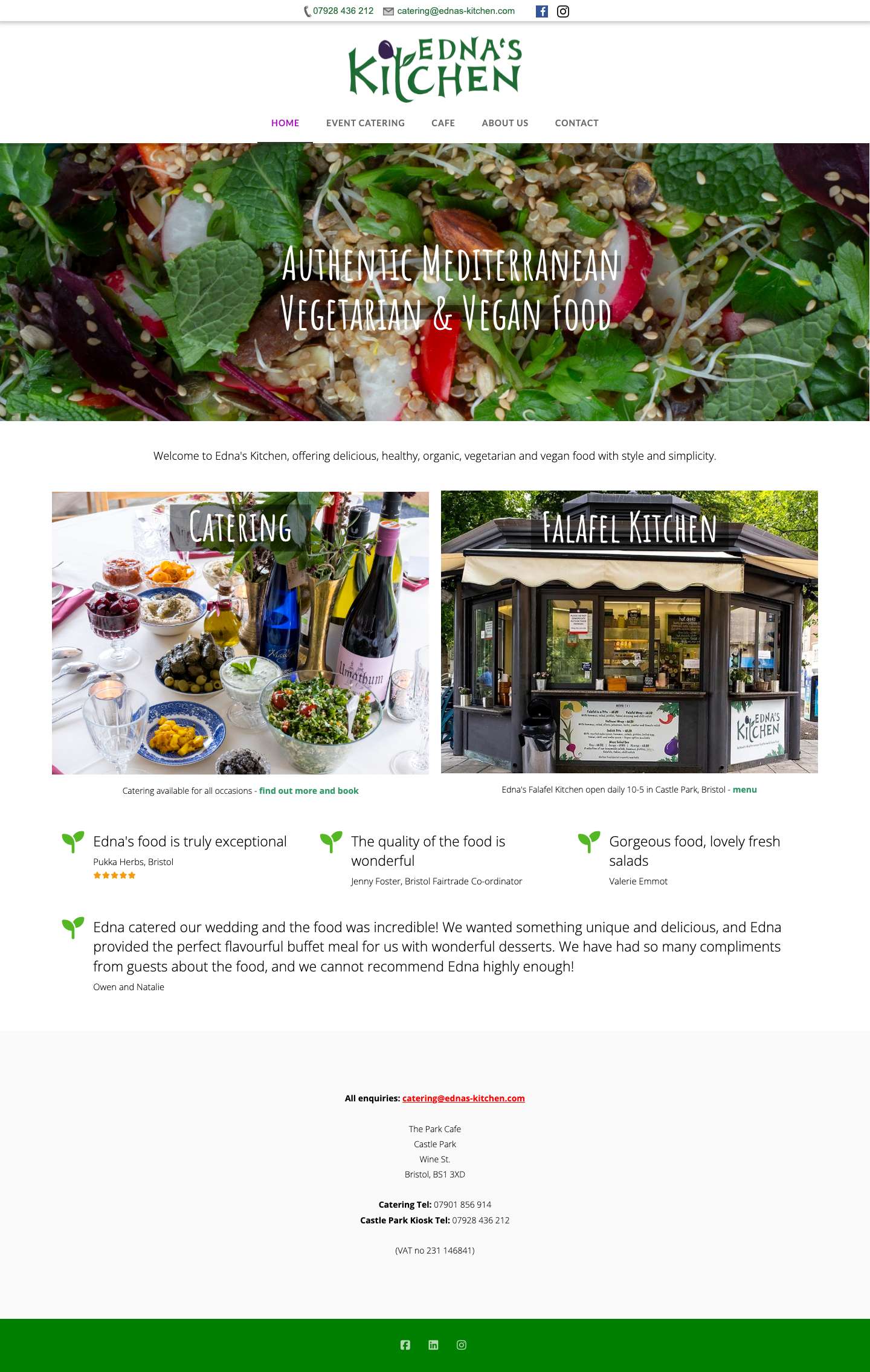 Edna's Kitchen Falafel Bristol | The best Falafel in Bristol. - Full Screenshot